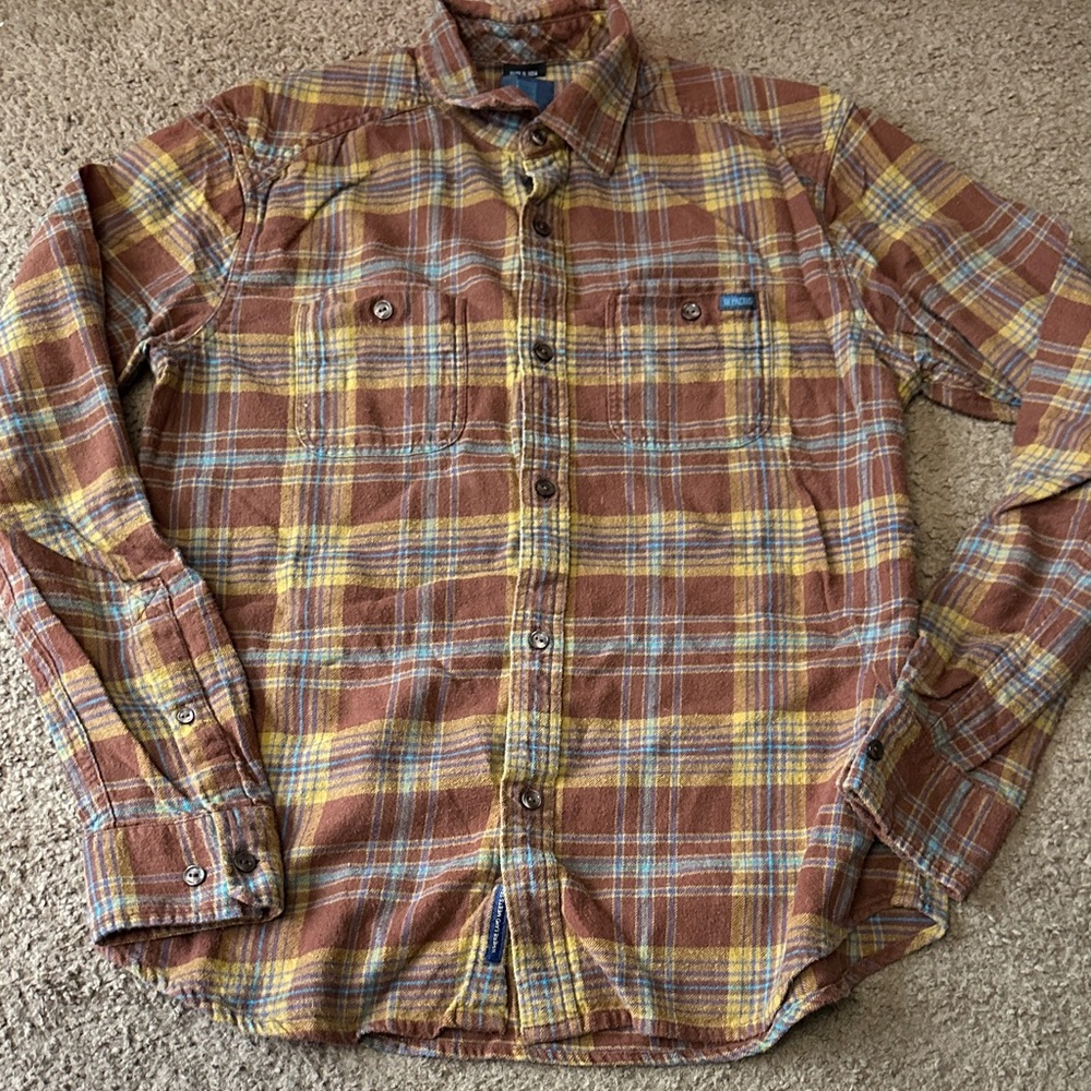 Depactus Plaid Button-Up Shirt for Men medium